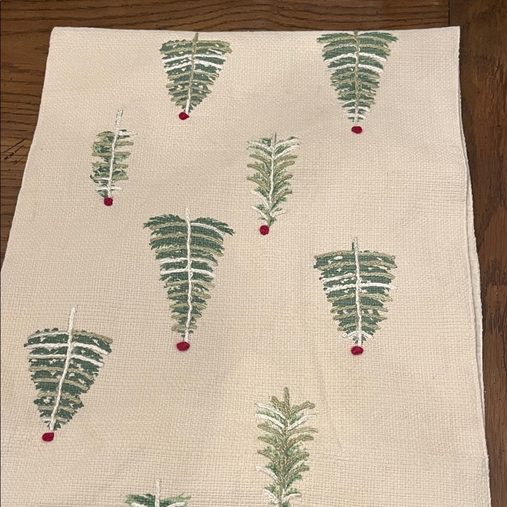 Cynthia Rowley Festive Tree Pattern Table Runner, 68 x 16 inches - Picture 2 of 11